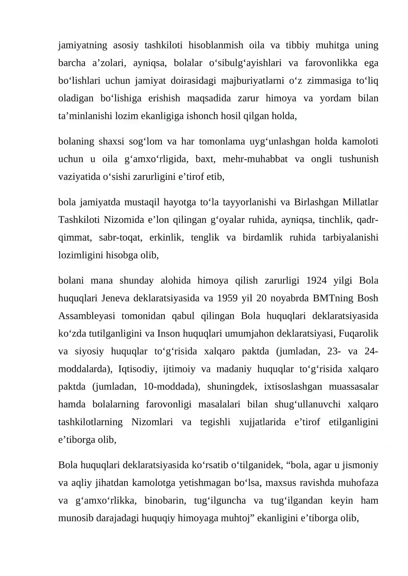 BOLA HUQUQLARI TO‘G‘RISIDAGI KONVENSIYA 3