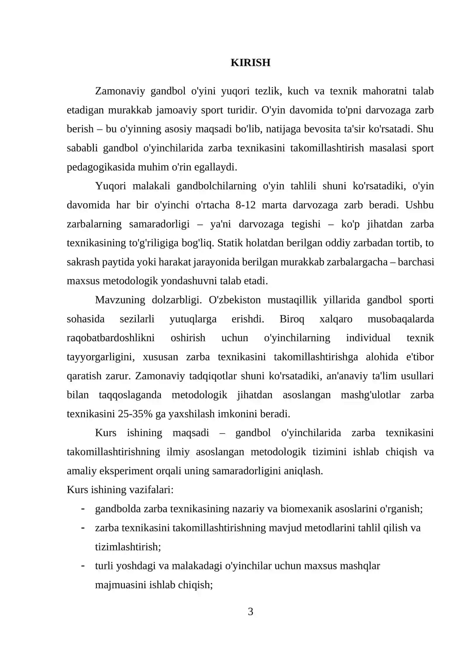 Gandbol o’yinchilarida zarba texnikasini takomillashtirishning metodologik asoslari 3