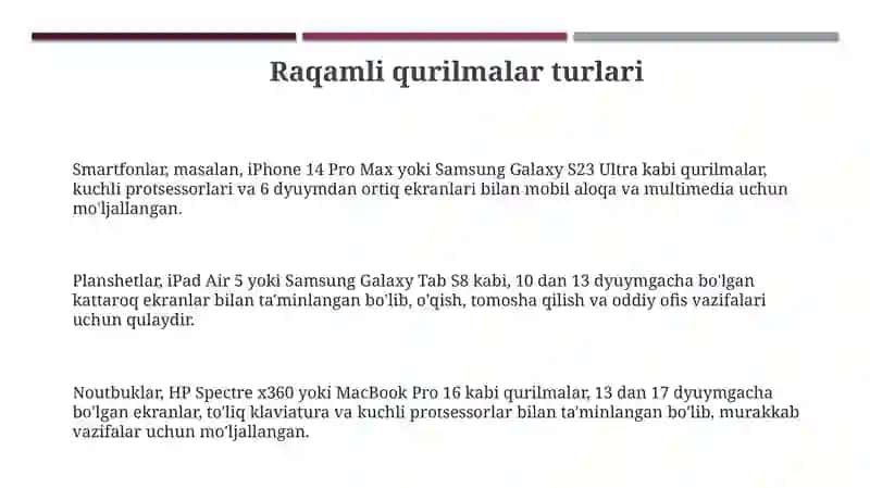 Raqamli qurilmalar haqida maʼlumot 3