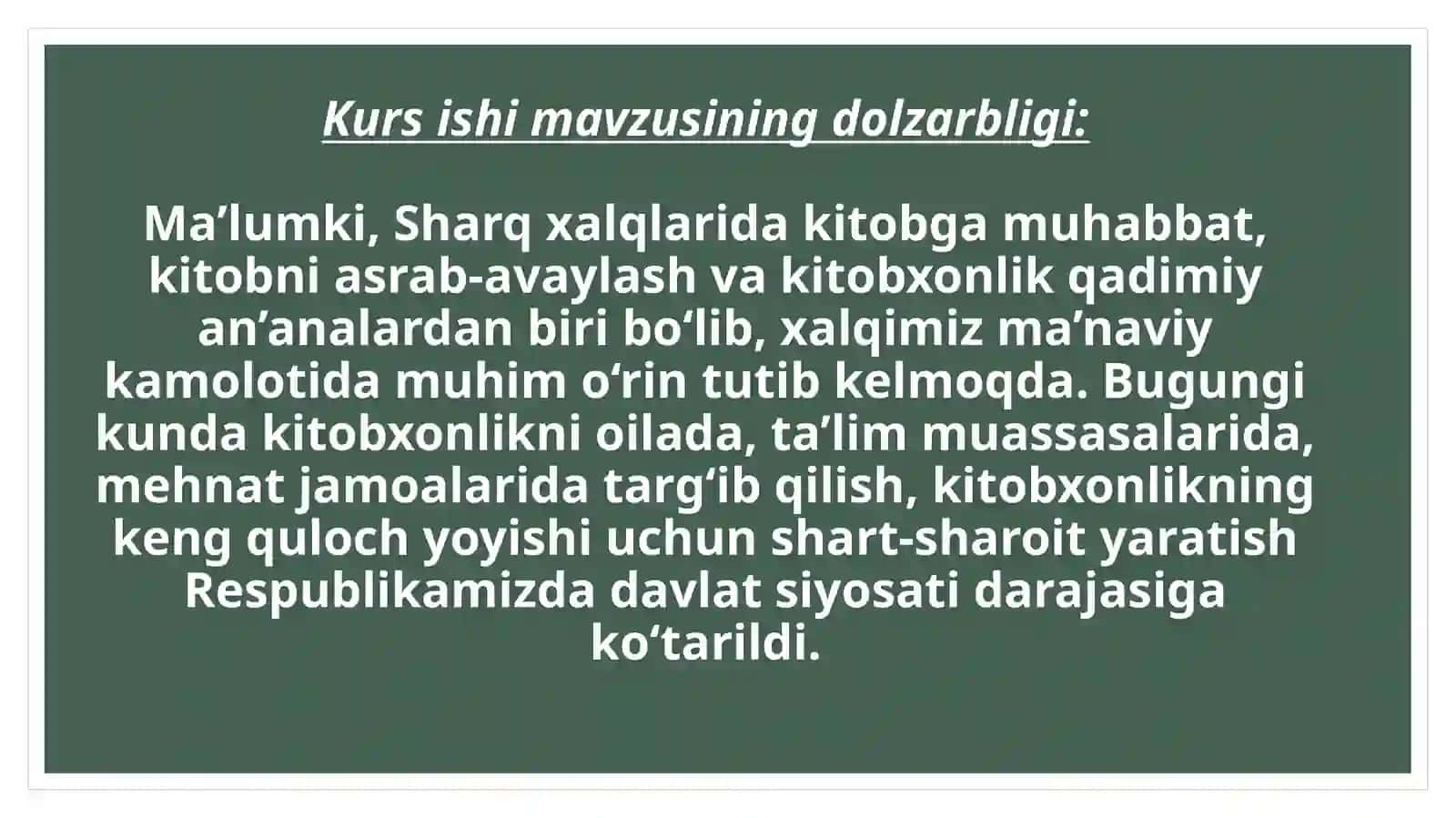 Tarbiya fanini o'qitish asosida o'quvchilarda kitobxonlik madaniyatini shakllantirish jarayoni 3