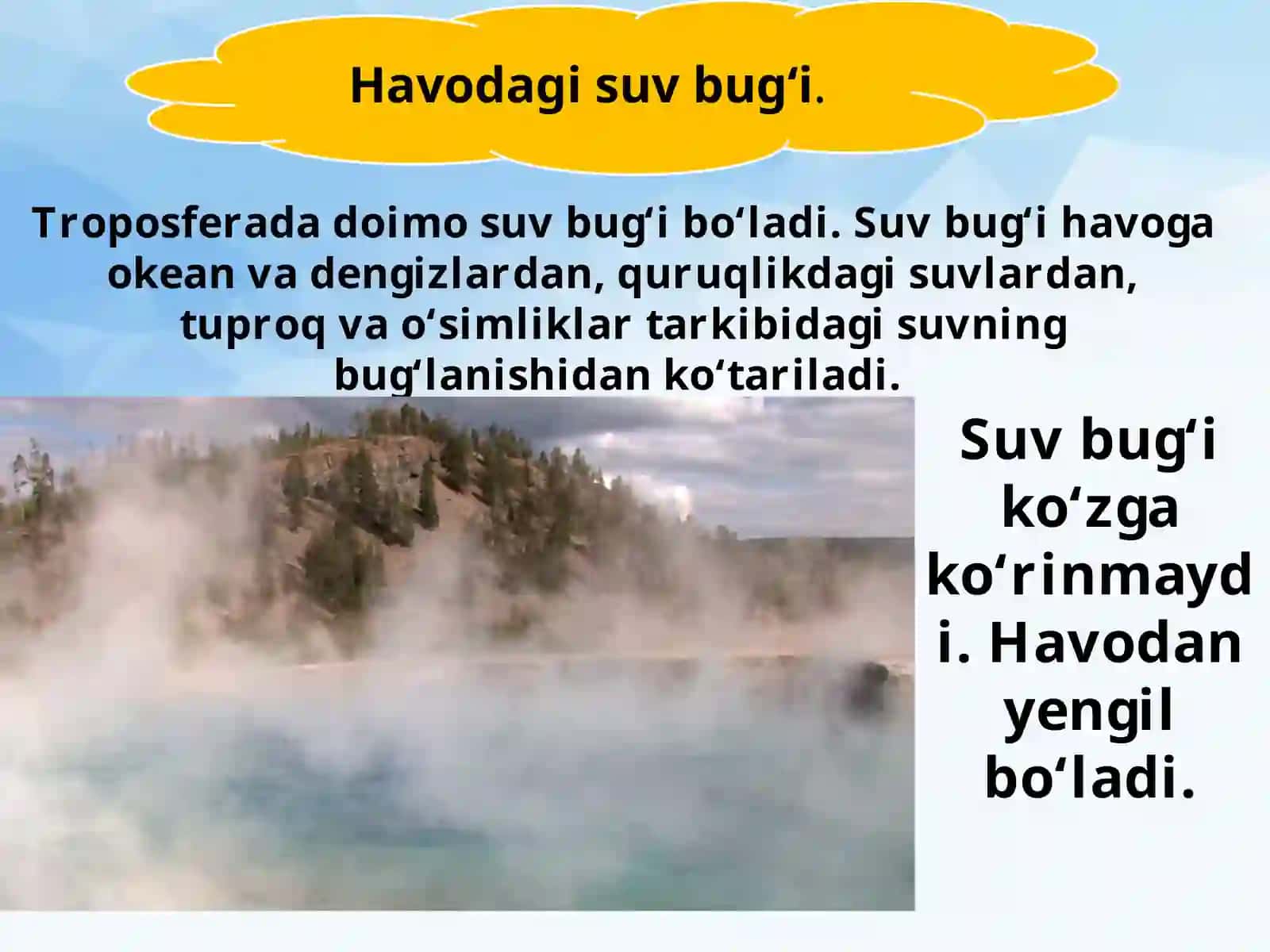 Havoning namligi va yog'inlar 3