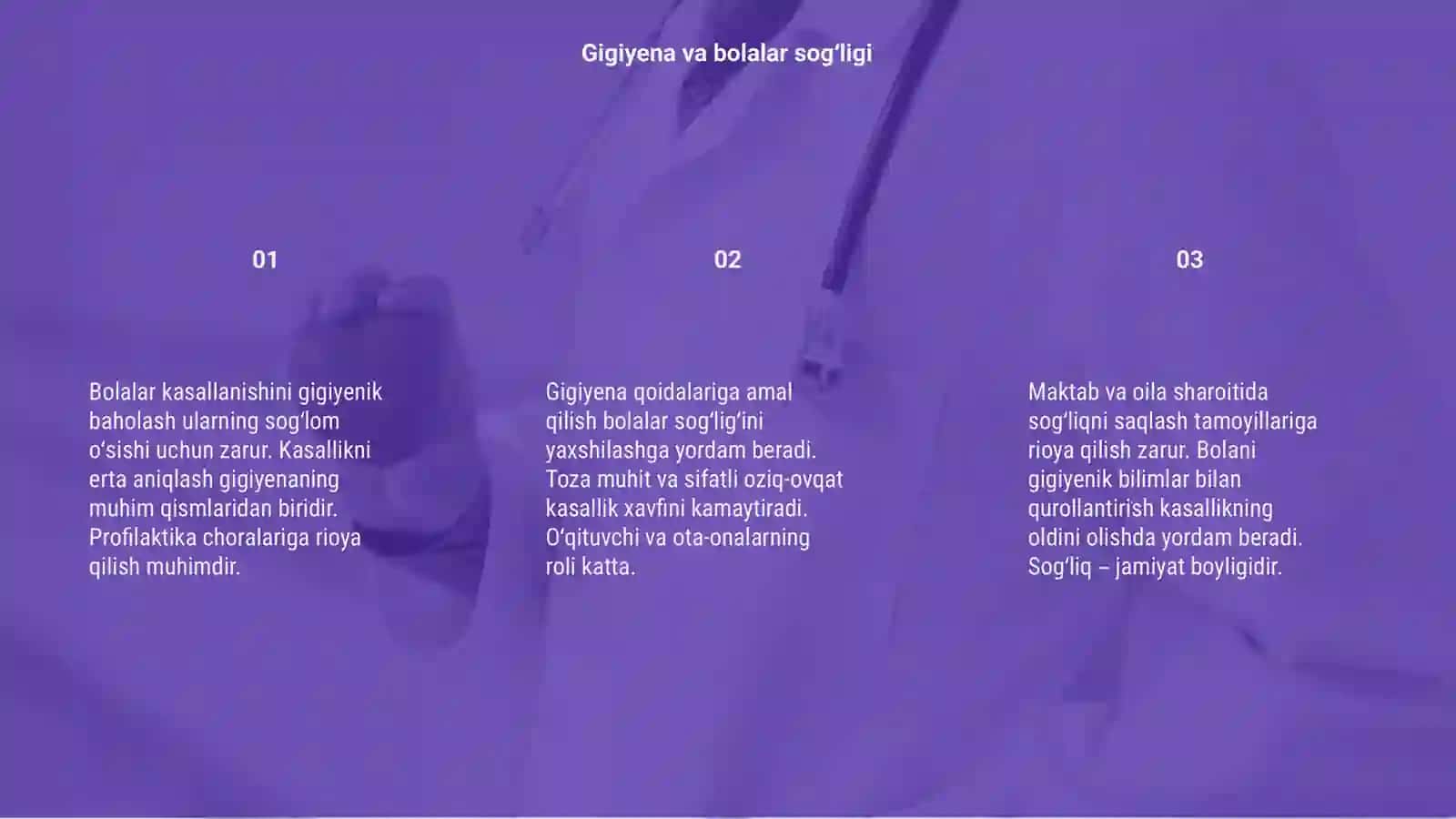 Bolalar kasallanishini gigiyenik baholash 3