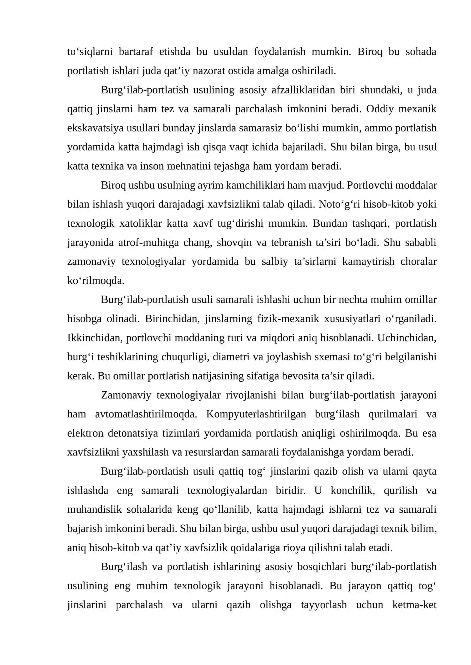Burg‘ilab-portlatish usuli: bosqichlari va asbob-uskunalar 3