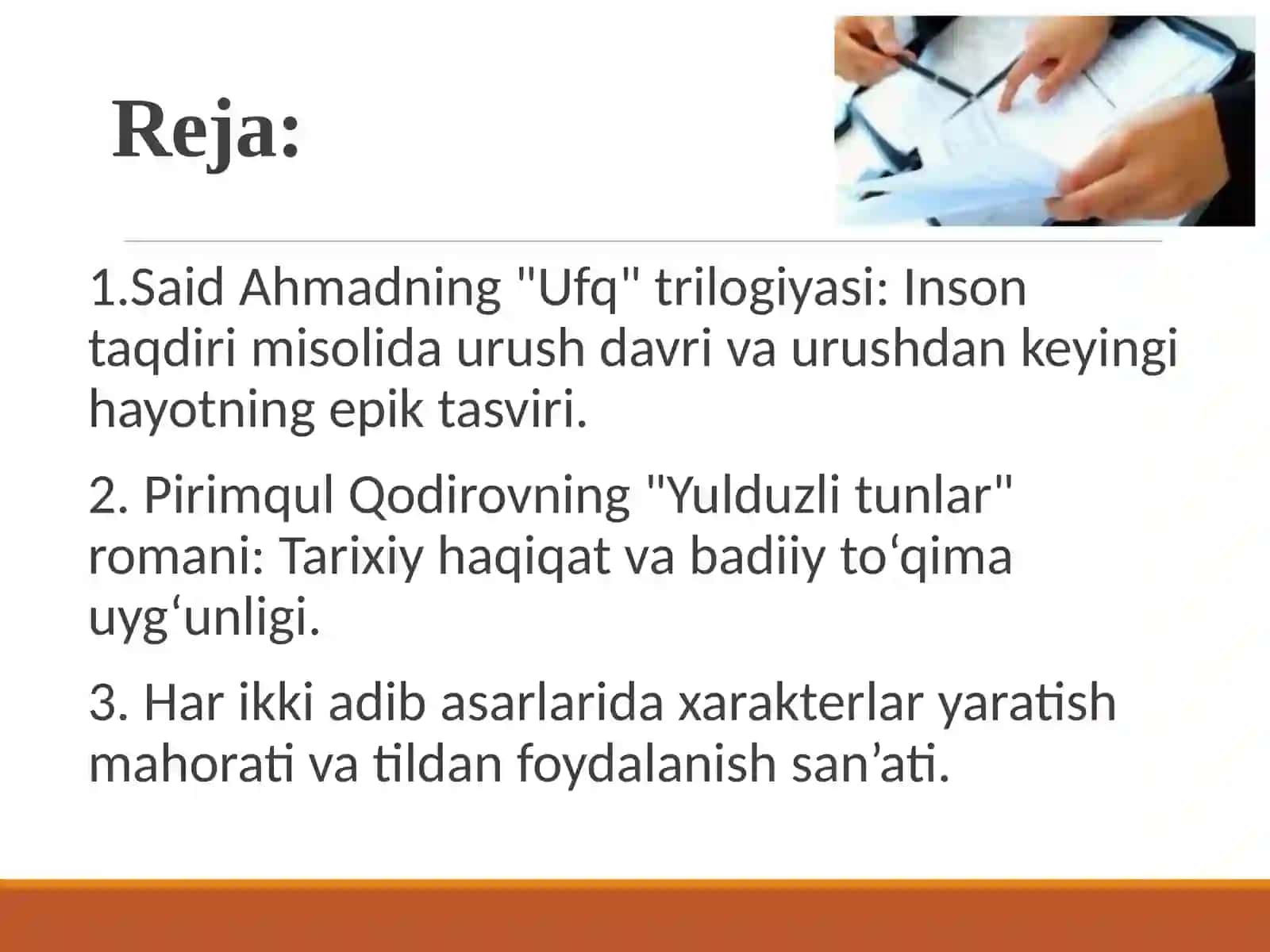 Roman janri imkoniyatlari. Said Ahmad, Pirimqul Qodirov romanlari misolida 3