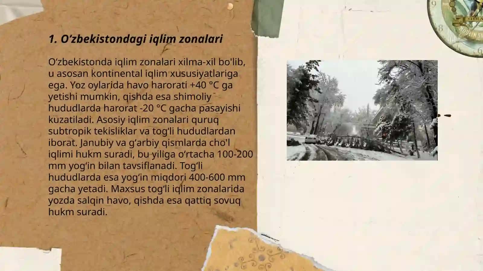 Oʻlkamizdagi sovuq va issiq joylar 3