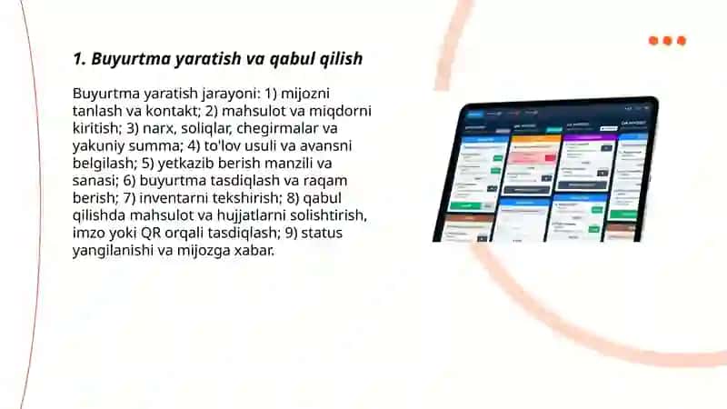 Buyurtmalarni boshqarish 3