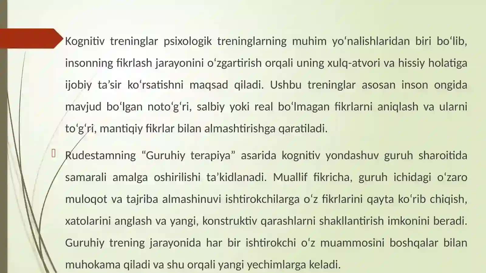 Kognitiv treninglar 3