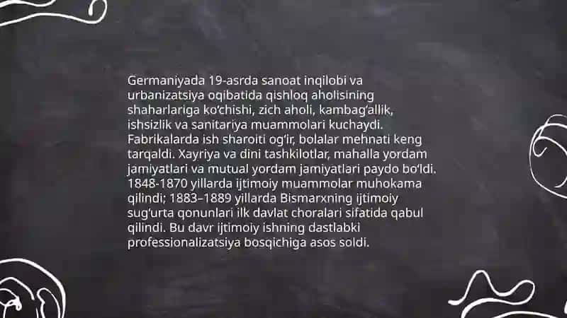 Germaniyada ijtimoiy ishning tarixiy rivojlanish bosqichlari 3