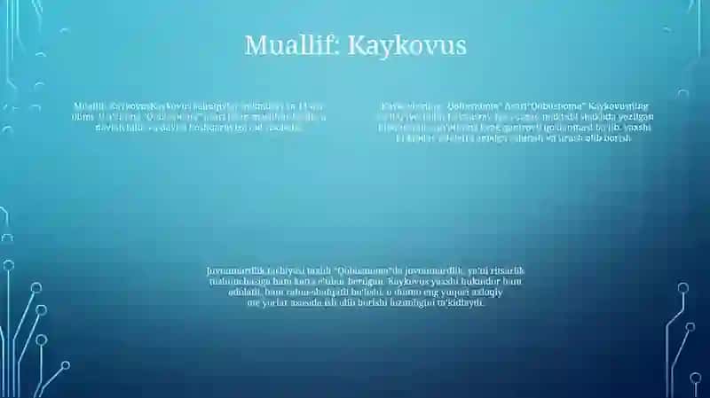 Kaykovusning "Qobusnoma" Asari Va Juvonmardlik Tarbiyasi Tahlili 3