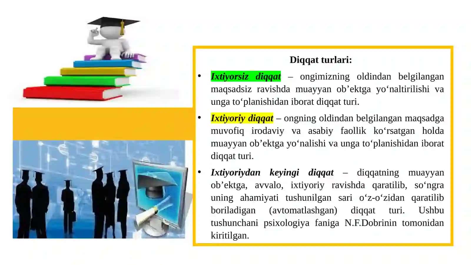 Diqqat va xotira 3