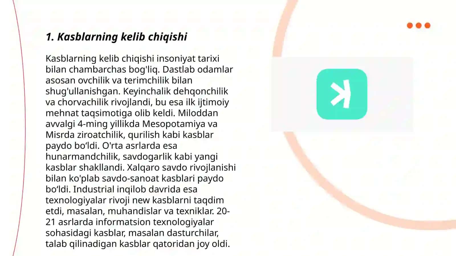 Kasibim maqtanishim 3