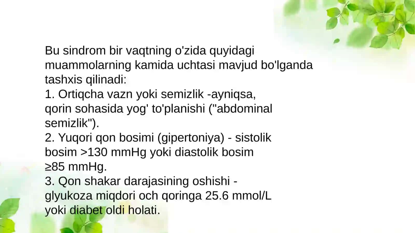 Metabolik sindrom 3