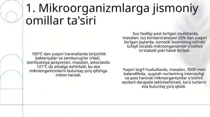 Mikroorganizmlarga fizikaviy va kimyoviy omillarning tasiri 3