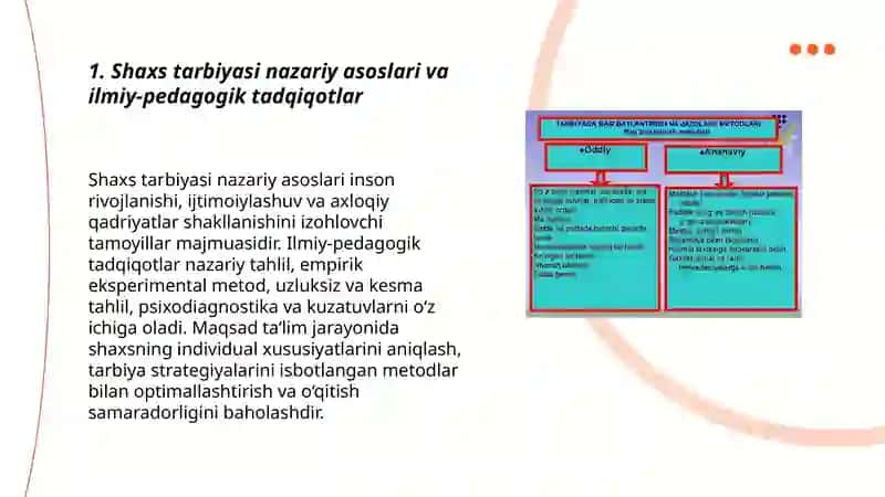 Pedagogika shaxs tarbiyasi va rivojlanish toʻgʻrisidagi fan ilmiy pedagogika tadqiqotlar va metodlar 3