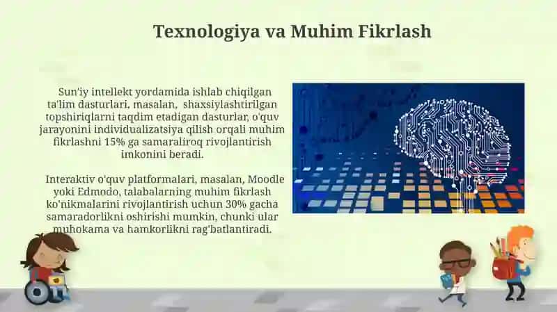 Tanqidiy fikrlashni rivojlantirish texnologiyasi 3