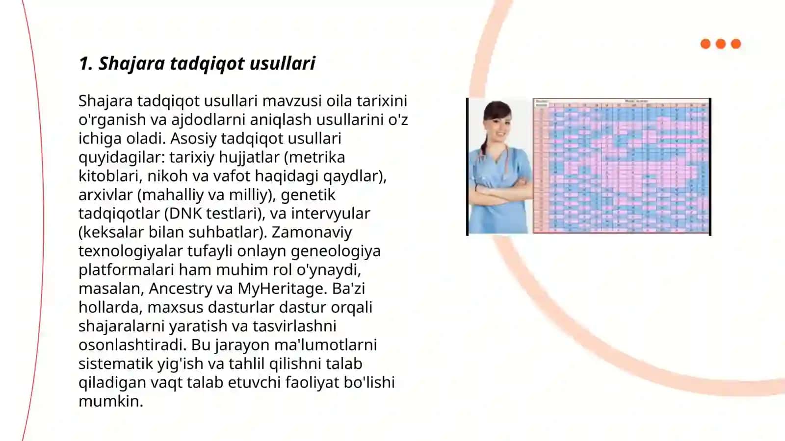 Antropogenetika usullari: shajara,egizaklar, populyatsion-statistik, biokimyoviy va sitogenetik usullar 3