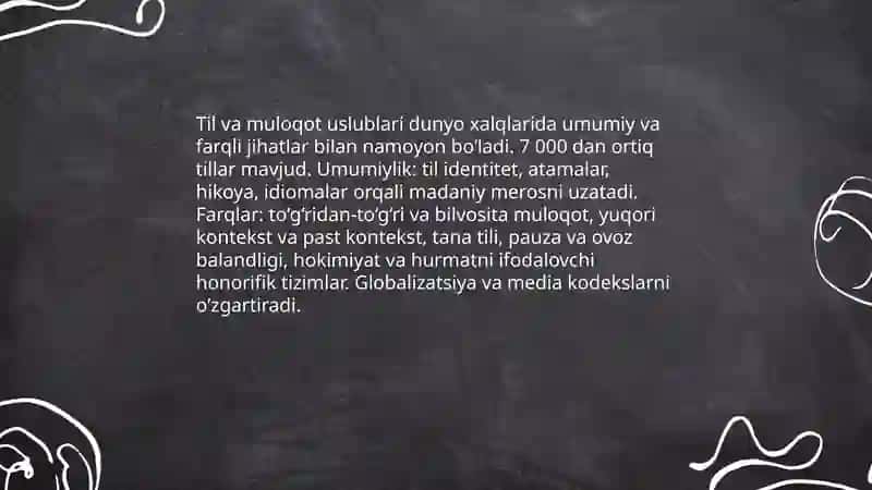 Til va muloqot uslublari 3