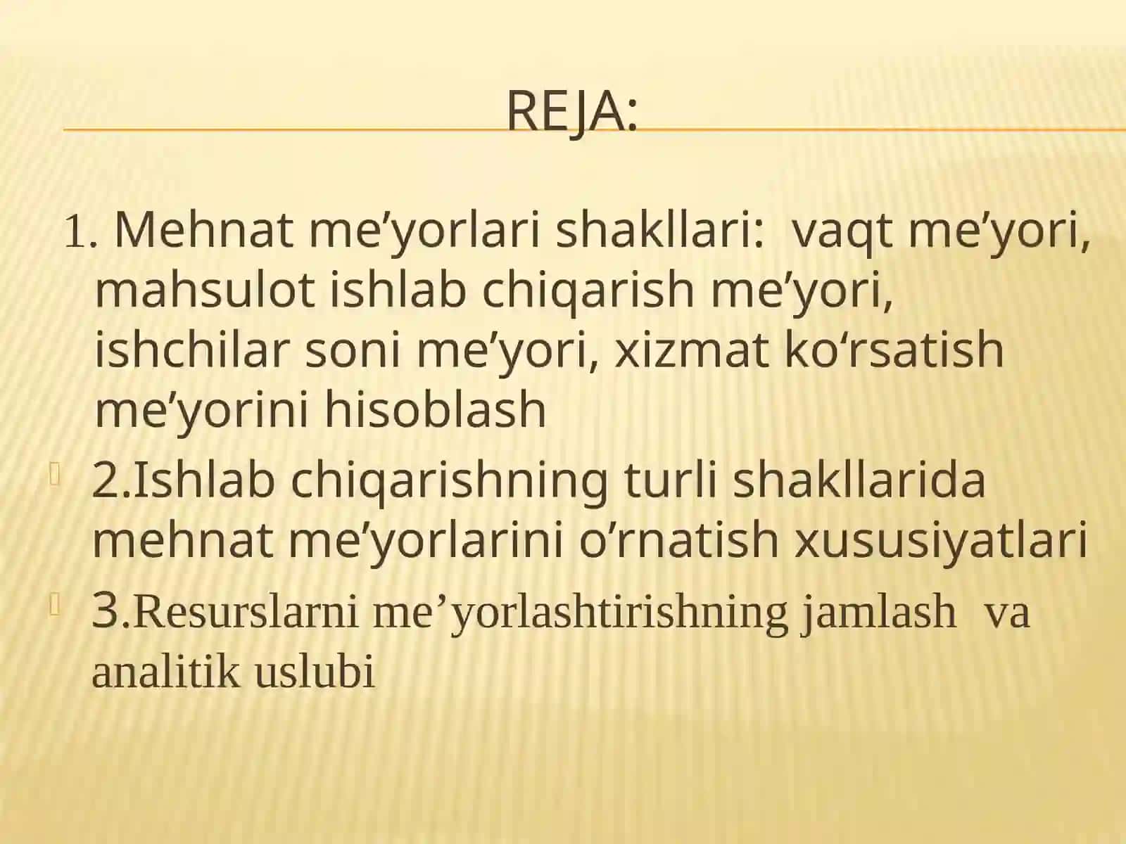 Mehnat me’yorlarini belgilash uslublari 3