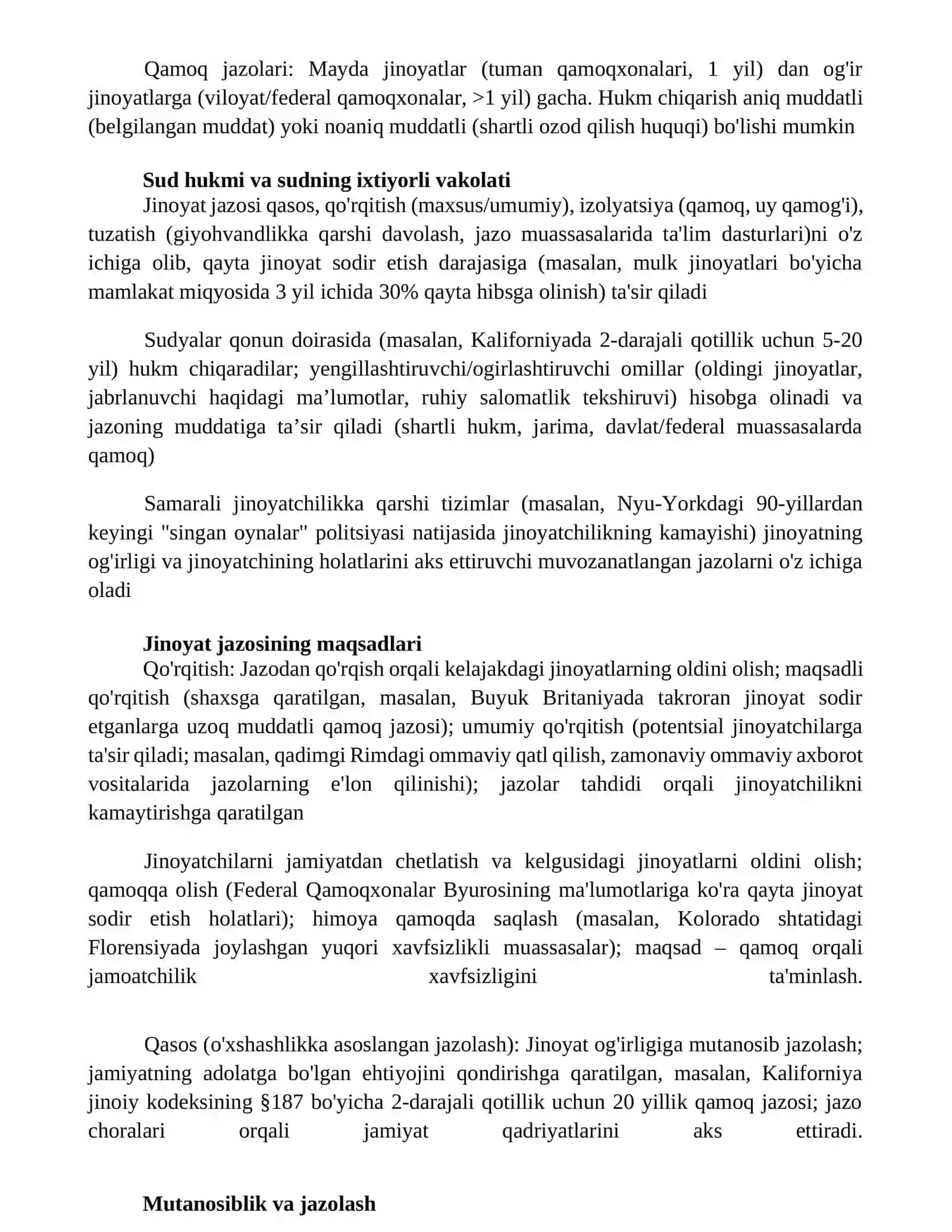 Jinoiy jazo tushunchasi va belgilari 3