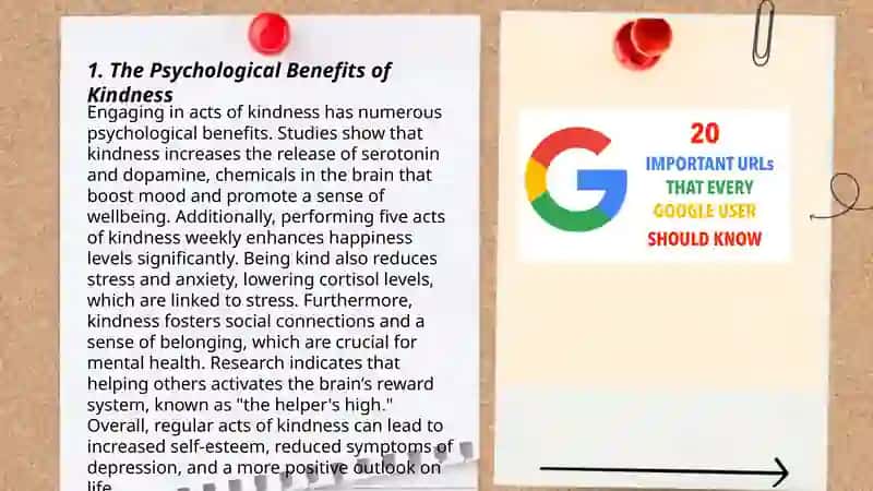 The Psychological Benefits of Kindness 3