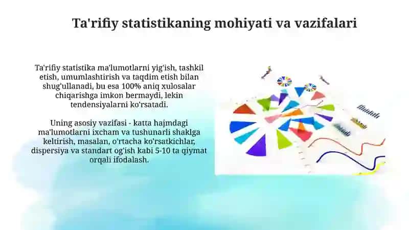 Tasviriy statistika korsatkichalari 3
