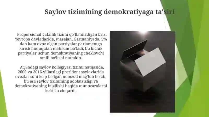 Saylov tizimi 3