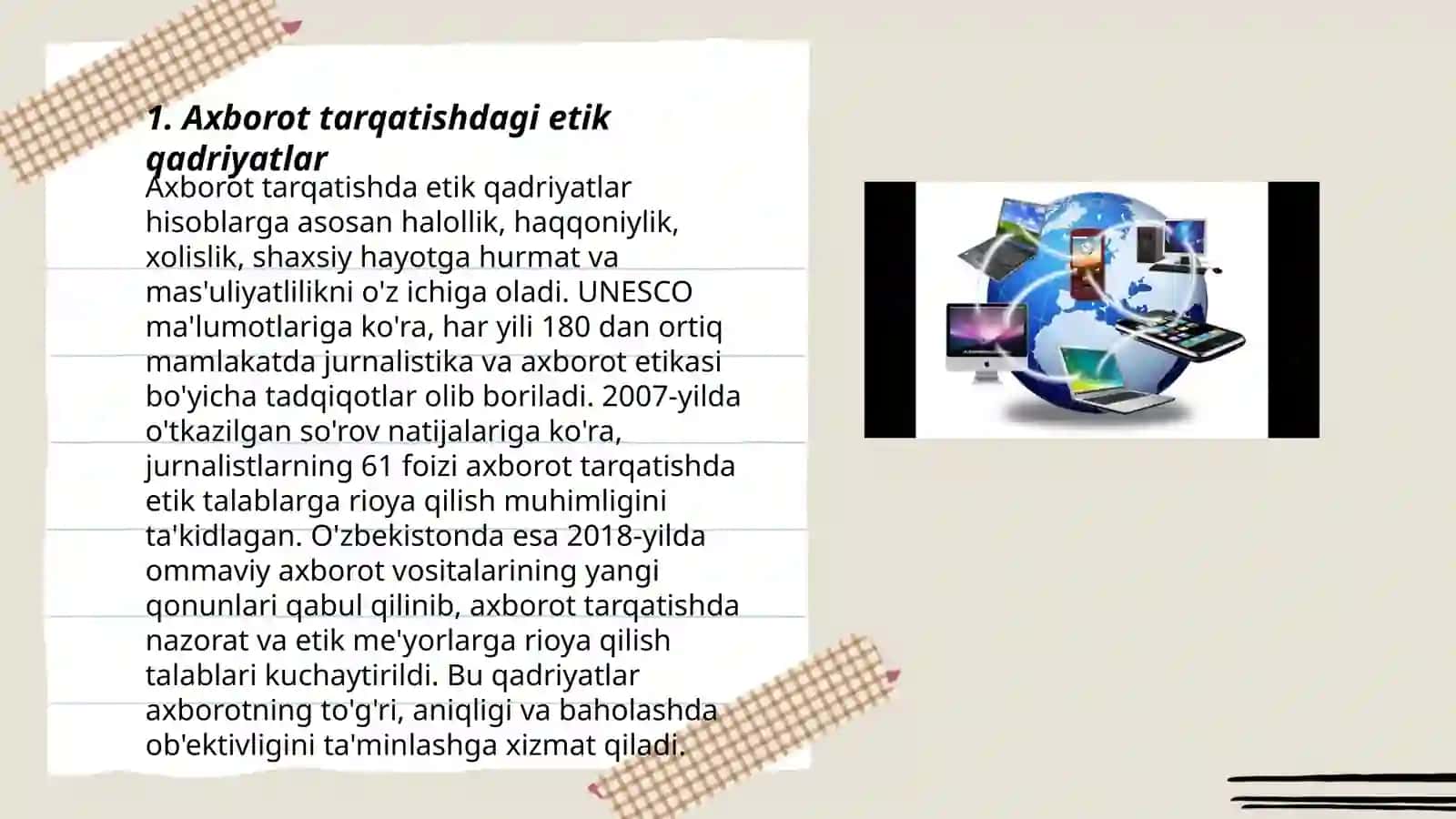 Axborot tarqatishdagi etik qadriyatlar 3