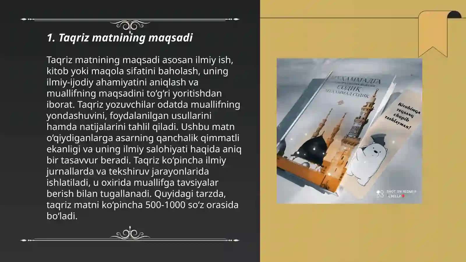 Taqriz matni 3