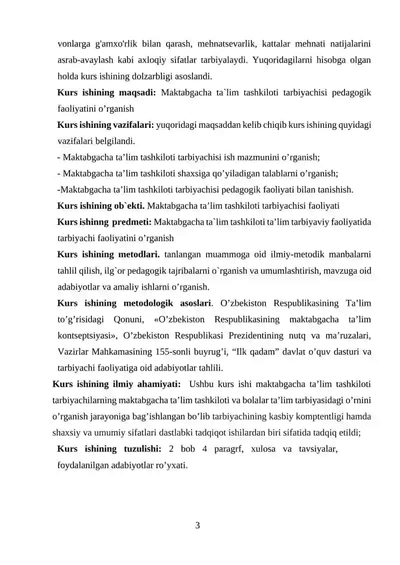 MAKTABGACHA TALIM SAMARADORLIGINI OSHIRISHDA XALQARO TAJRIBALARDAN FOYDALANISH KOREA MISOLIDA 3