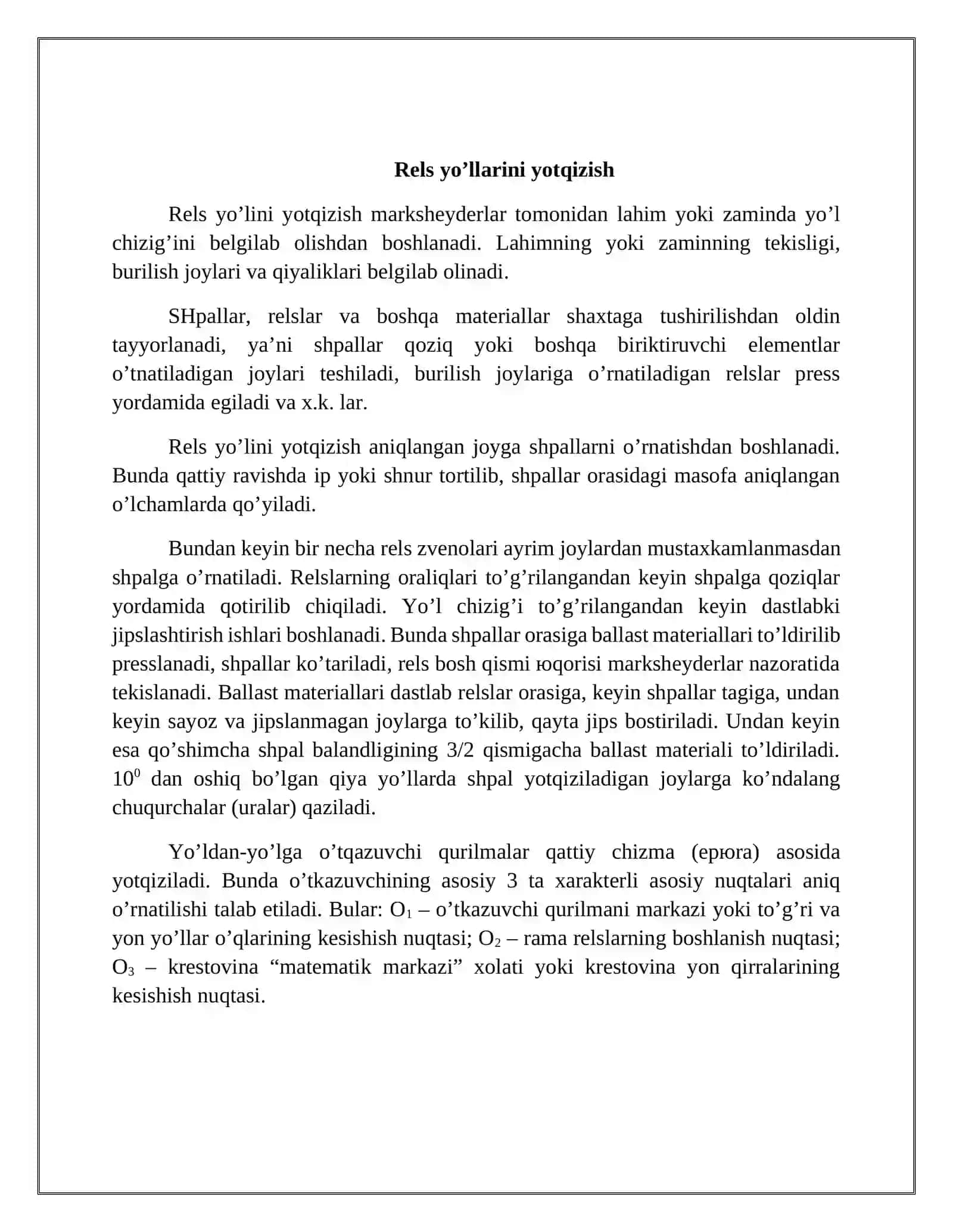 MUSTAQIL ISH kon temir yo' transportini ishlatish tamirlash va  ularga texnik xizmat ko'rsatish 3
