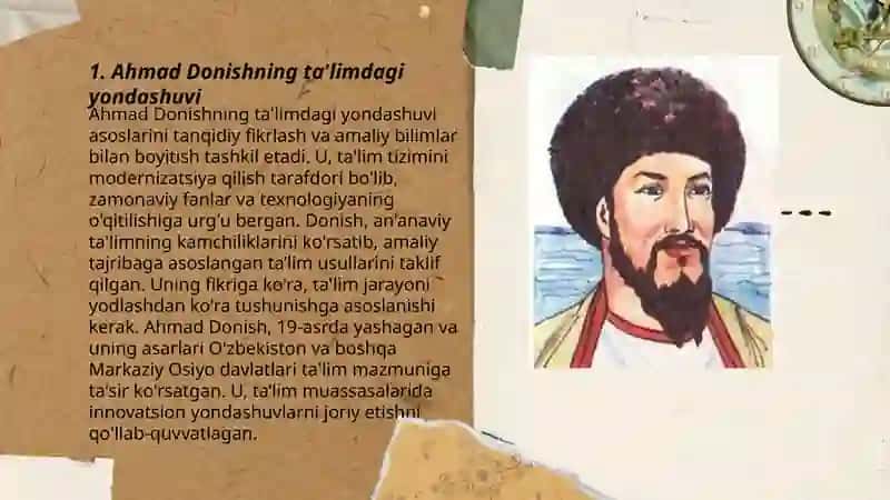 Ahmad Donish va Berdimurod Berdaqning ta'lim tarbiya va pedagogik qarashlari 3
