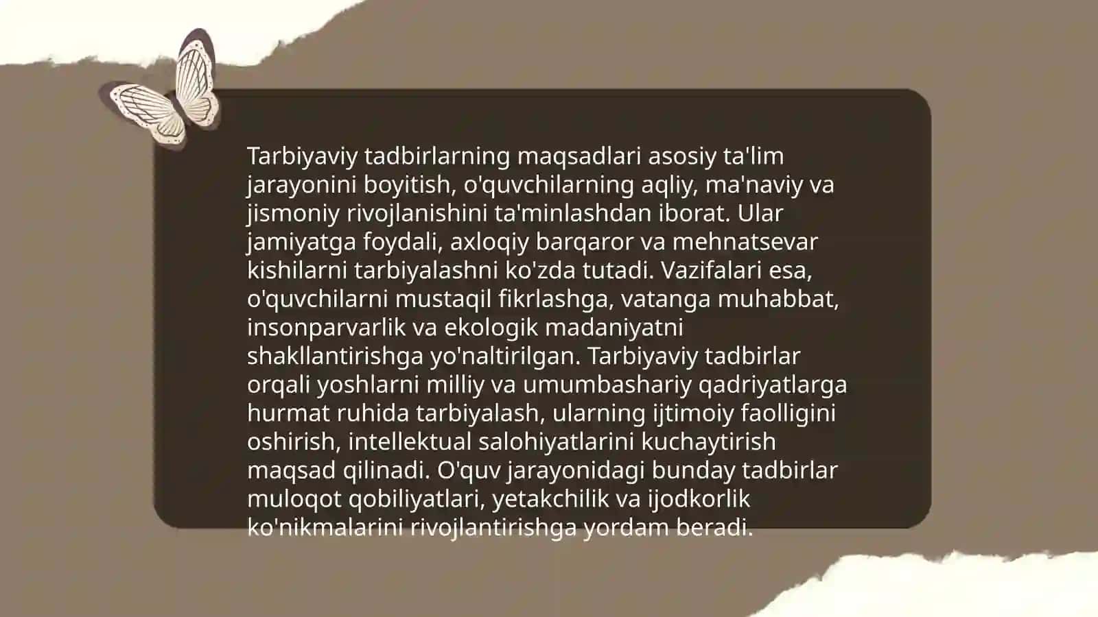 Ta'lim tashkilotlarida tarbiyaviy tadbirlarni tashkil etish texnologiyasi 3