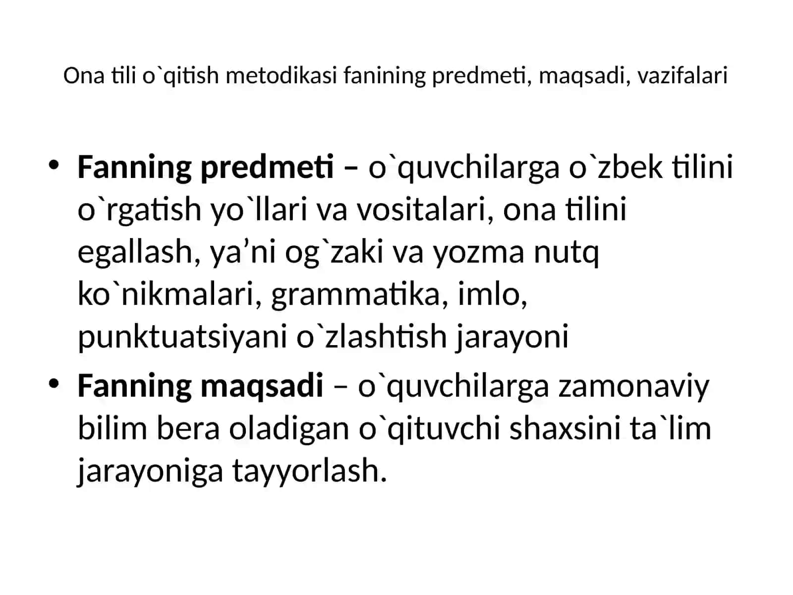 Boshlang`ich ta’limda ona tili oqitish metodologiyasi 3