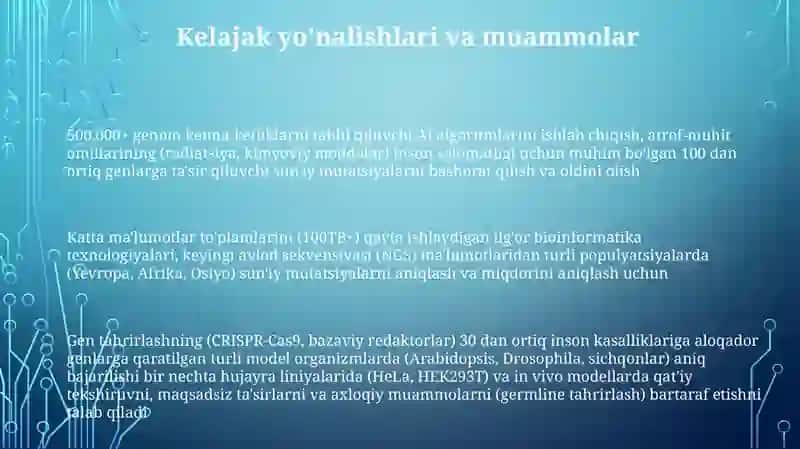 Jinsni suniy mummolarni yechimni topishda genetik usullardan foydalanish 3
