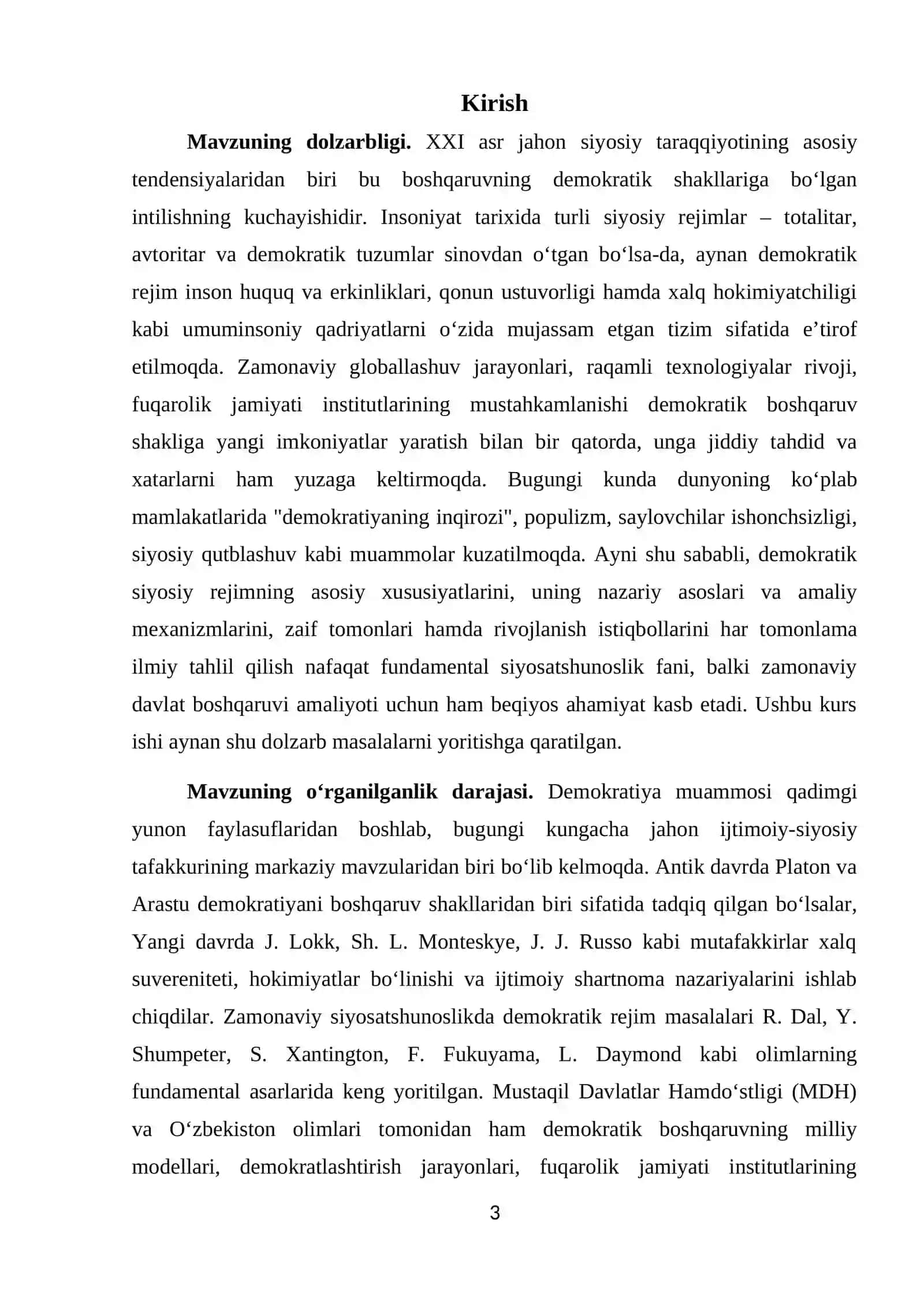 Demokrtik siyosiy rejimning asosiy xususiyatlаri 3