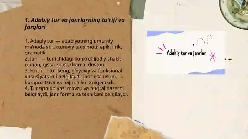 Adabiy tur va janrlar 3