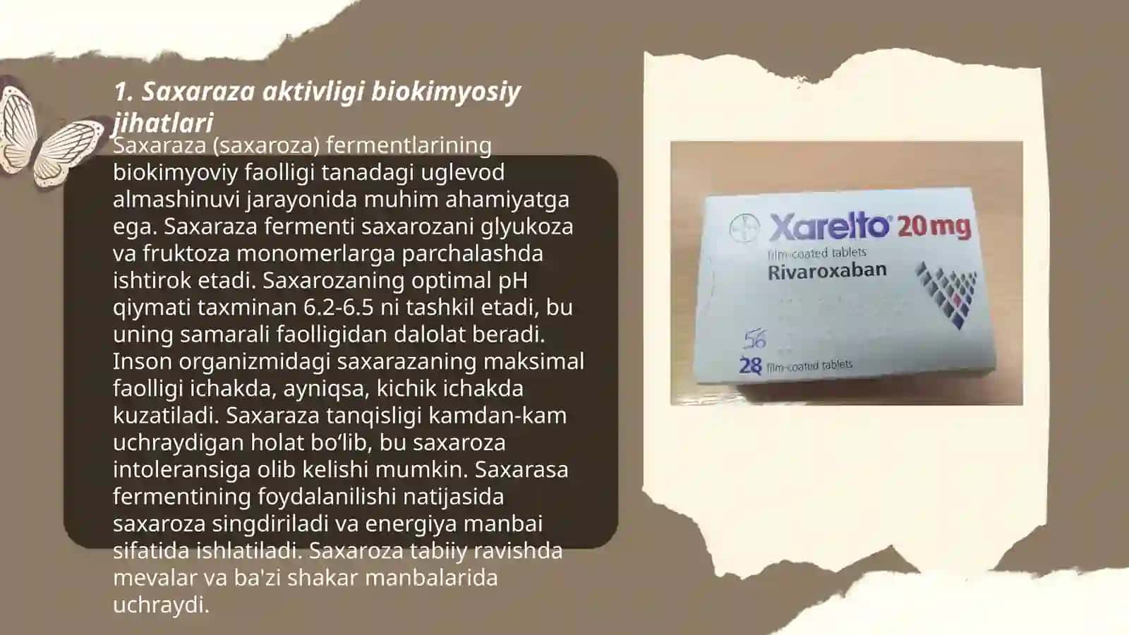 Saxaraza aktivligi biokimyosiy jihatlari 3