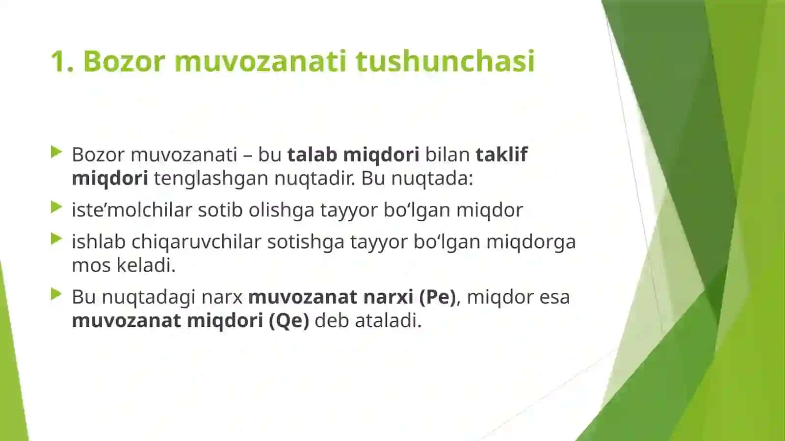 Bozor muvozanati va unga ta’sir ko‘rsatuvchi omillar 3