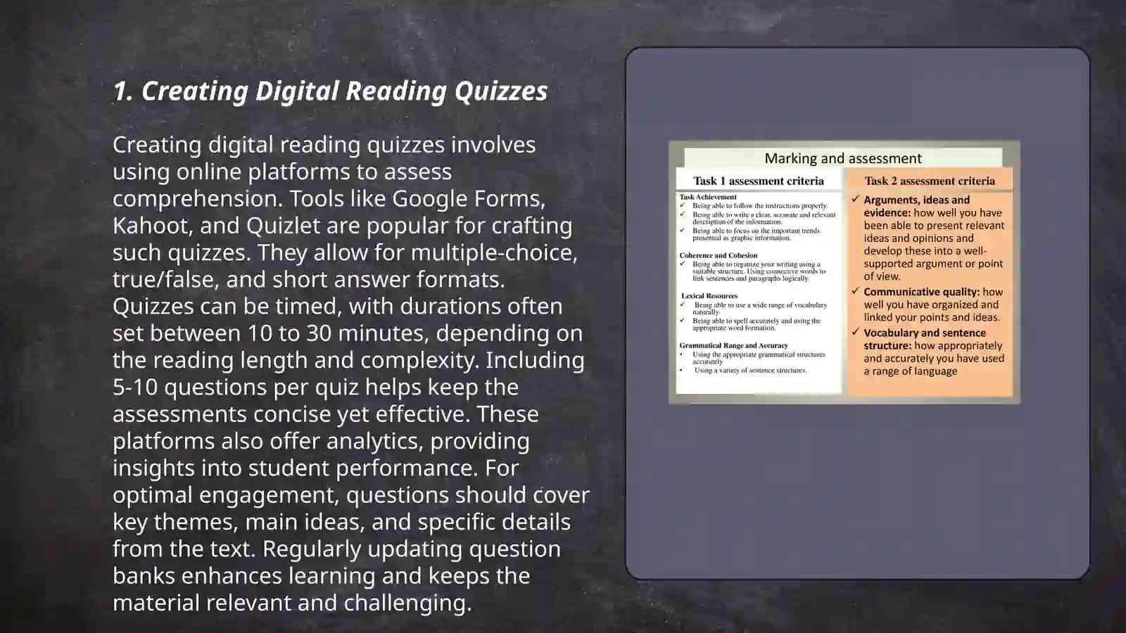 Desegning Assessment Tasks interactive reading 3