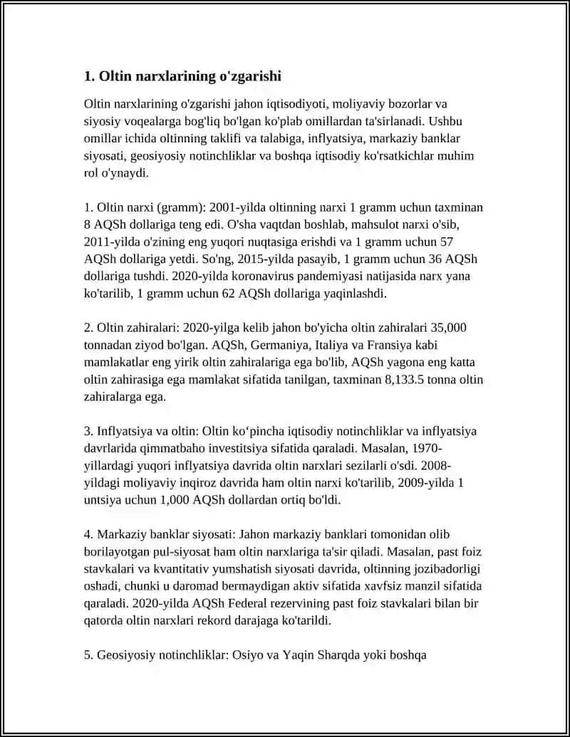 QIMMATBAHO METALLARGA INVESTITSIYA KIRITISH 3