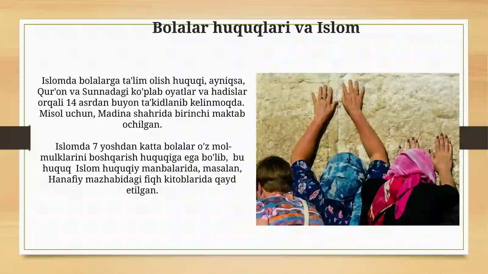 ISLOMDA INSON HUQUQLARI HIMOYASI, IJTIMOIY TENGLIK, ADOLAT VATOLERANTLIK 3