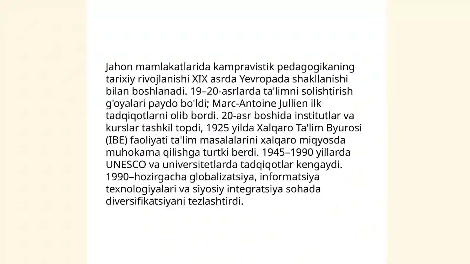 Jahon mamlakatlarida kampravistik pedagogikaning faoliyati va vazifalari 3