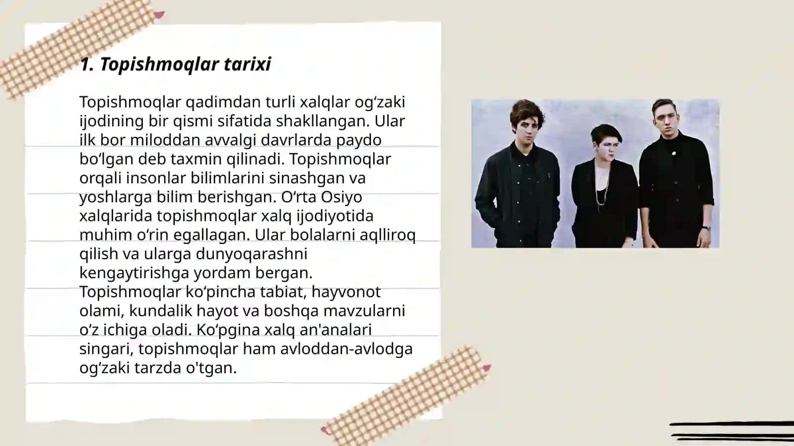 Topishmoq matni ustida ishlash 3