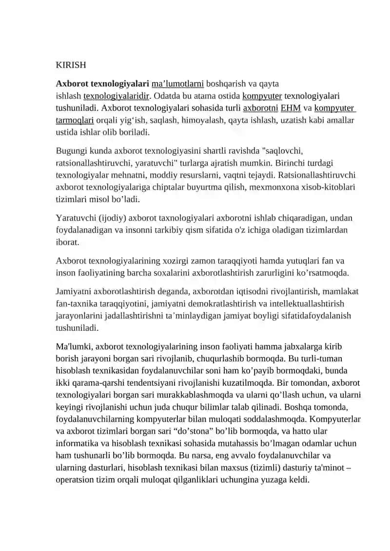 O`ZBEKISTONDAGI MEXMONHONAAR BAZASINI SHAKILLANTIRISH 3