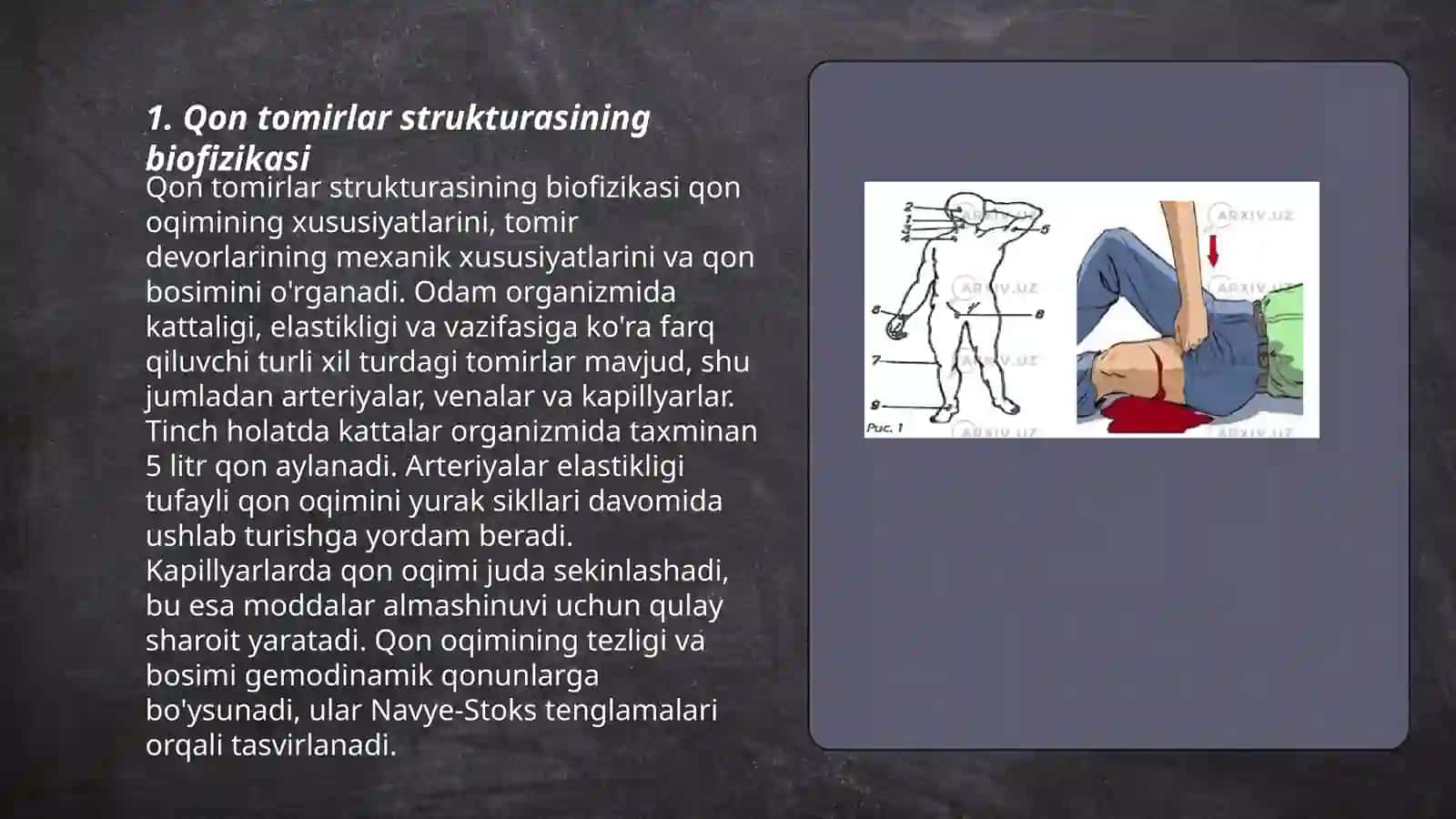 Qon tomirlar orqali moddalar almashishining biofizikaviy mexanizmi 3