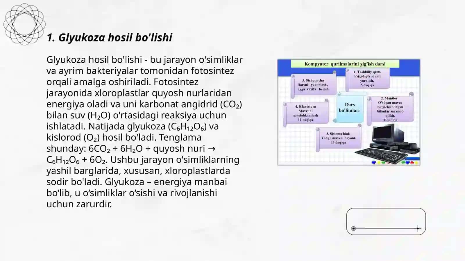 Glyukozaning hosil bõlish va parchalanish jarayonlari 3