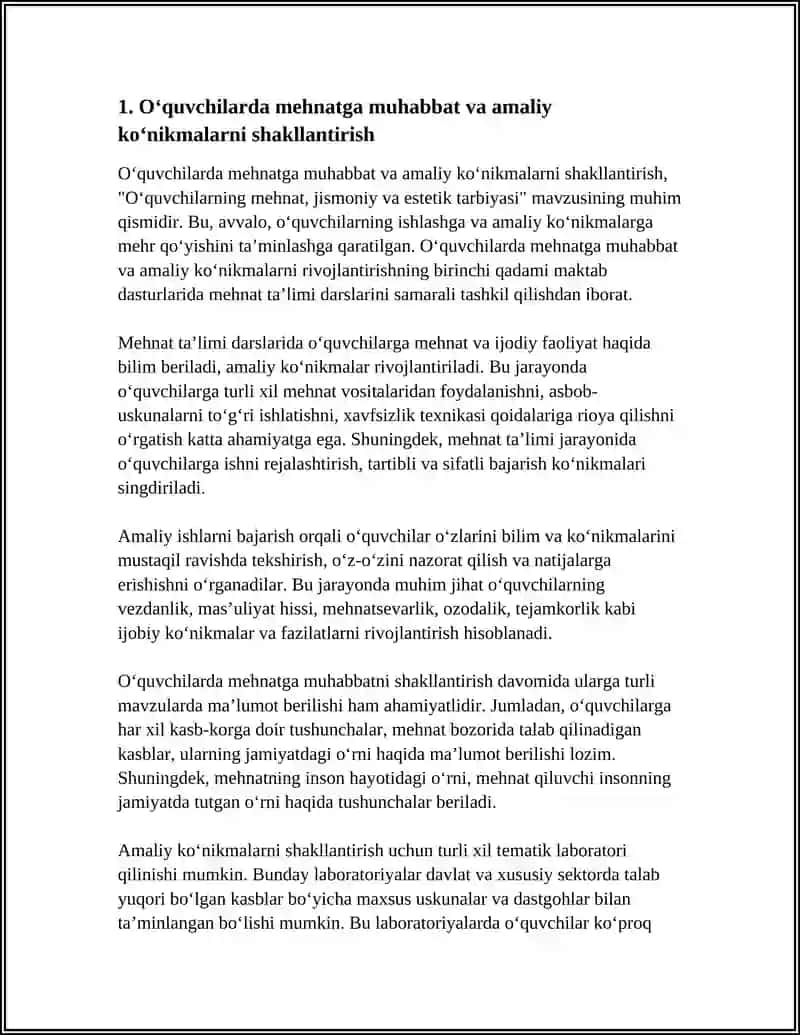 OʻQUVCHILARNING MEHNAT, JISMONIY VA ESTETIK TARBIYASI 3