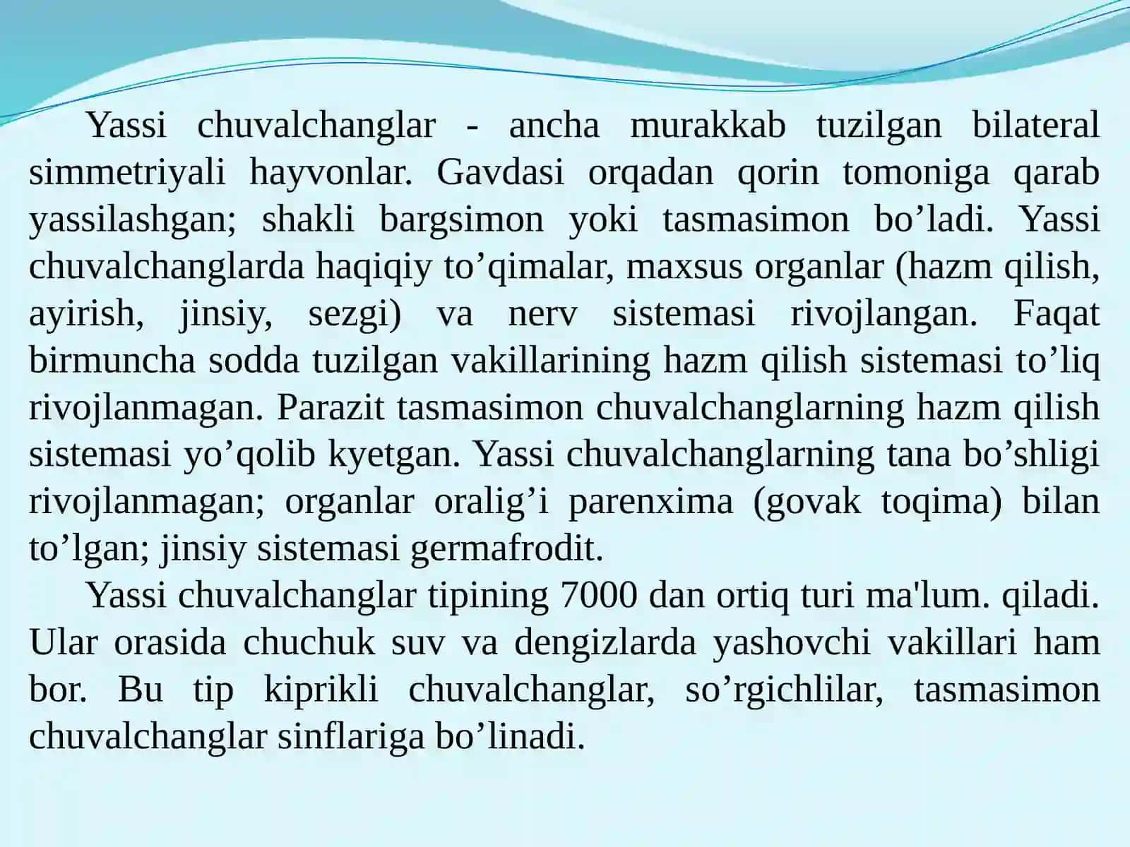 So‘rg‘ichlilar–odamparazitlari. Jigarqurti,lansetsimonso‘rg‘ich,mushuk,o‘pka,qonso‘rg‘ichlilari 3
