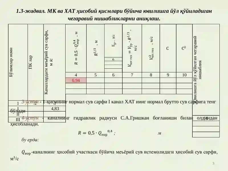 Қишлоқ хўжалиги гидротехника мелиорацияси 3