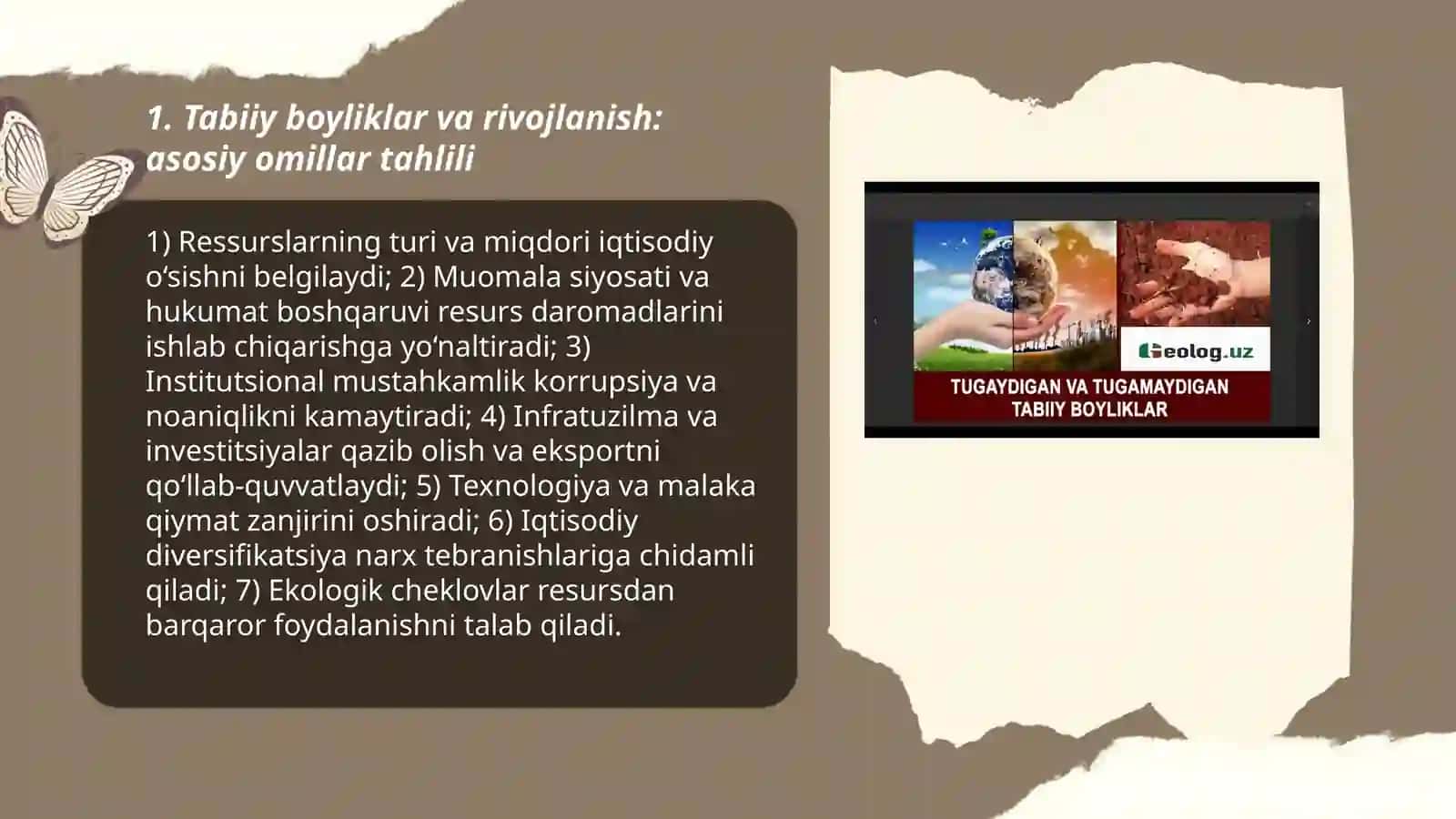 Tabiiy boyliklar va rivojlanish: asosiy omillar tahlili 3